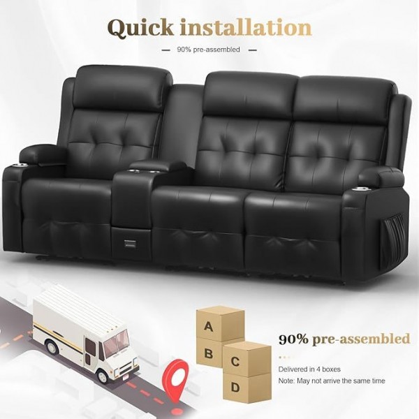 Massage Reclining 3 Seater Sofa Sets